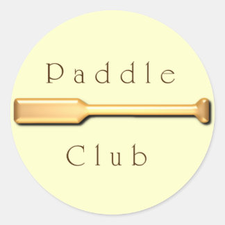 Paddle Club Classic Round Sticker