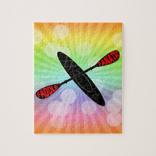 PADDLE FANATIC - KAYAK LOGO JIGSAW PUZZLE (Vertical)