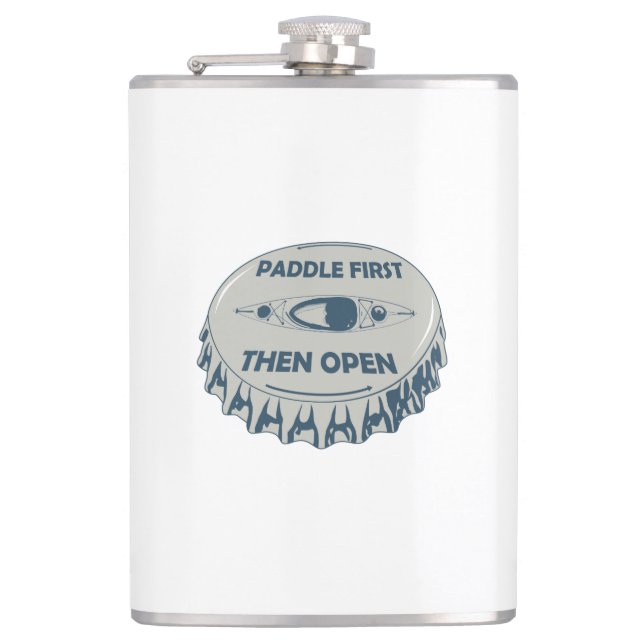 Paddle First Then Open Hip Flask (Front)