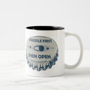 Paddle First Then Open Two-Tone Coffee Mug