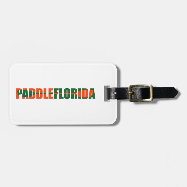 Paddle Florida Kayaking Luggage Tag (Front Horizontal)
