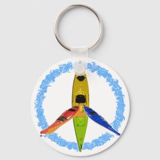 PADDLE FOR PEACE KEYCHAIN