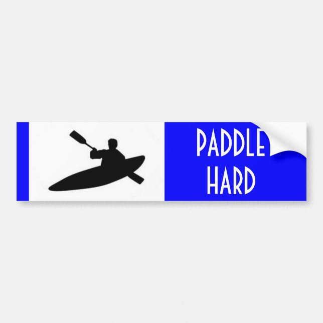 Paddle Hard Bumper Sticker (Front)