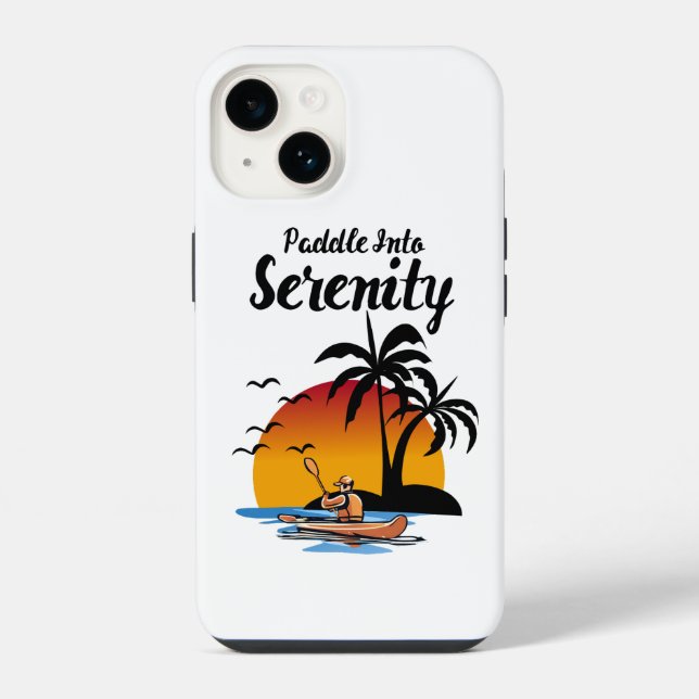 Paddle Into Serenity iPhone Case (Back)
