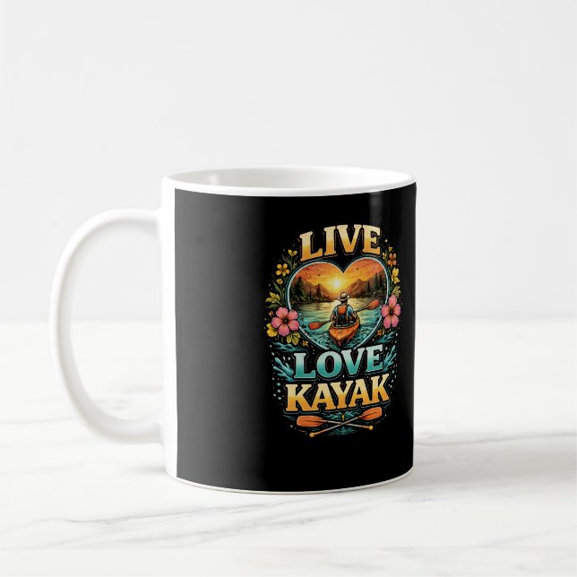 Paddle Into the Sunset Coffee Mug (Left)