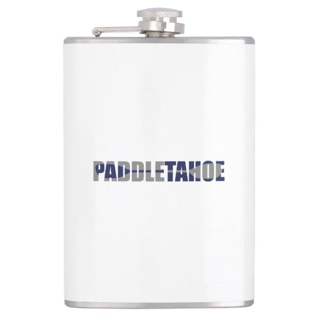 Paddle Lake Tahoe Kayaking Hip Flask (Front)