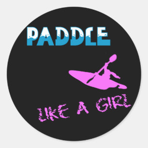 Paddle Like a Girl Stickers