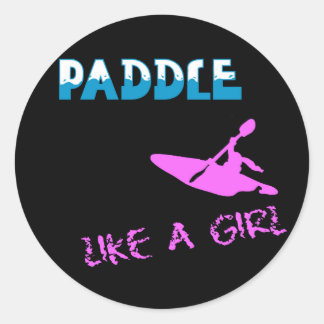 Paddle Like a Girl Stickers