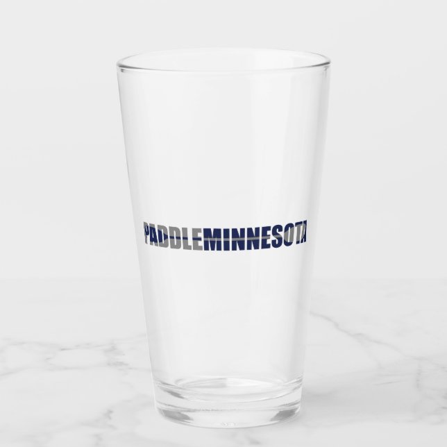Paddle Minnesota Kayaking Glass (Front)