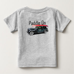 Paddle On Classic Car Design - Baby Fine Jersey T- T-Shirt