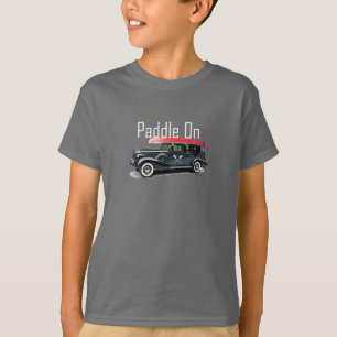 Paddle On Classic Car Design - Kids' Basic T-Shirt