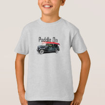Paddle On Classic Car Design - Kids' Basic T-Shirt