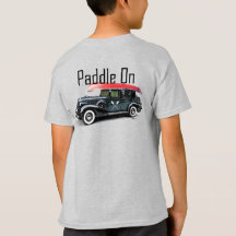 Paddle On Classic Car Design - Kids' Basic T-Shirt