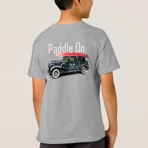 Paddle On Classic Car Design - Kids' Basic T-Shirt