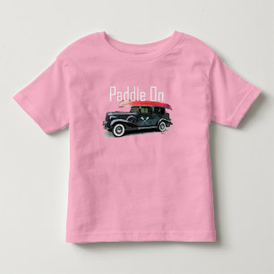 Paddle On Classic Car Design - Toddler Fine Jersey T-shirt