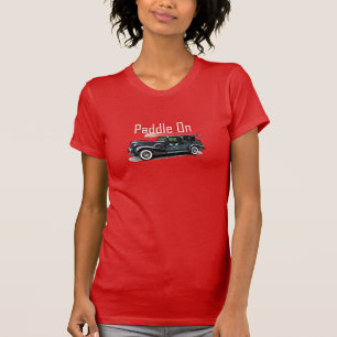 Paddle On Classic Car Design - Women's American Ap T-Shirt