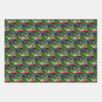 Paddle On Classic Car Design - Wrapping Paper Shee