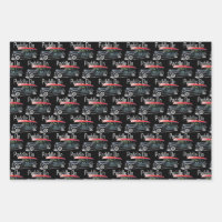 Paddle On Classic Car Design - Wrapping Paper Shee