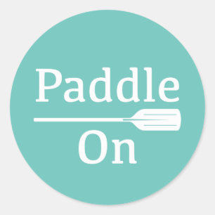 Paddle On Design - Classic Round Sticker