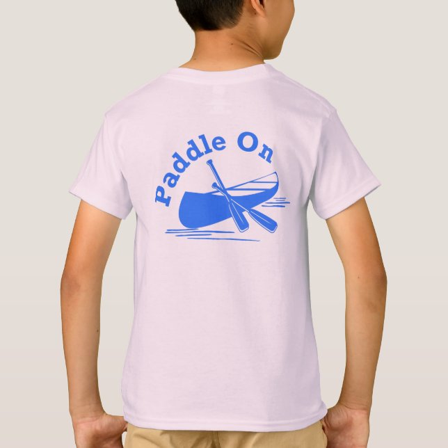 Paddle On Design - Kids' Basic T-Shirt (Back)