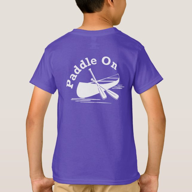 Paddle On Design - Kids' Basic T-Shirt (Back)
