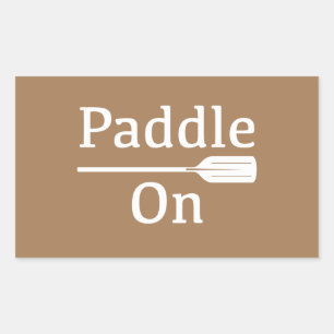 Paddle On Design - Rectangle Stickers