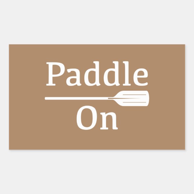Paddle On Design - Rectangle Stickers (Front)
