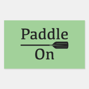 Paddle On Design - Rectangle Stickers