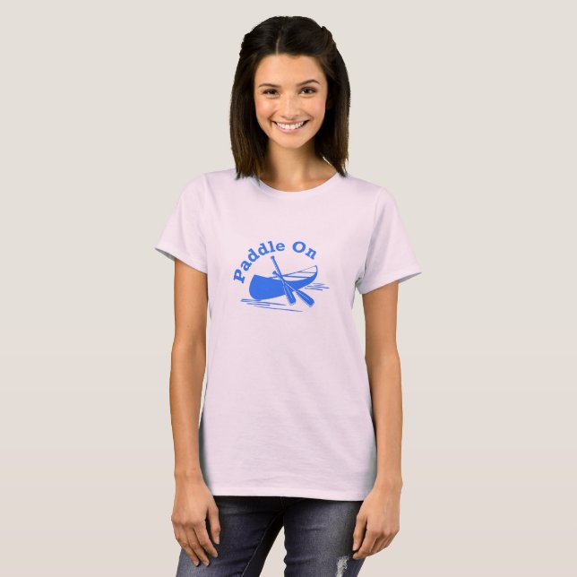 Paddle On Design - Women's Basic T-Shirt (Front Full)