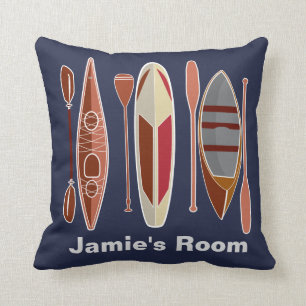 Paddle Passion Throw Pillow