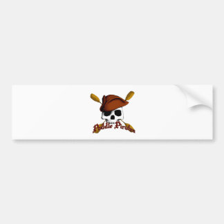 Paddle Pirates - Skull and paddles Bumper Sticker