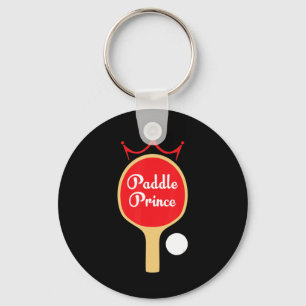 Paddle Prince  Ping Pong Fun Cute Table Tennis Gif Keychain