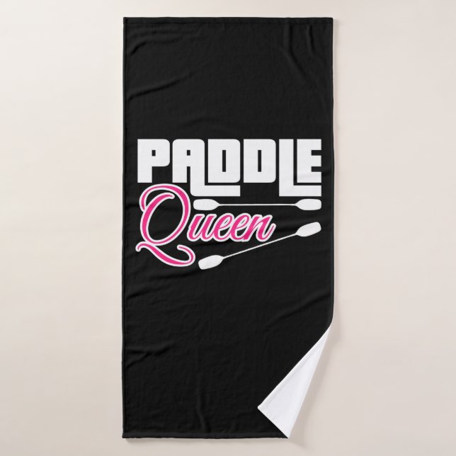 Paddle Queen Girl Kayak Bath Towel (Bath Towel)