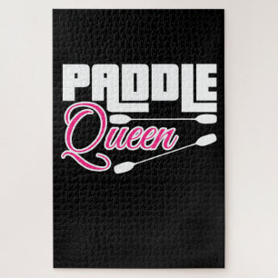Paddle Queen Girl Kayak Jigsaw Puzzle