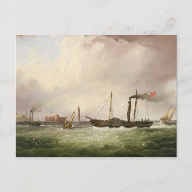 Paddle Steamer Ariel 1831 Postcard (Front)