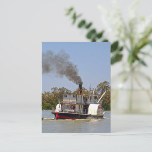 Paddle Steamer River Murray, Postcard