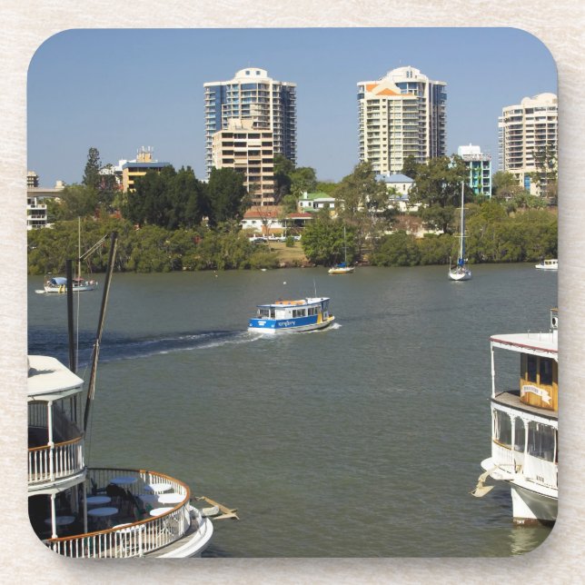 Paddle Steamers, Brisbane River, Brisbane, Coaster (Front)