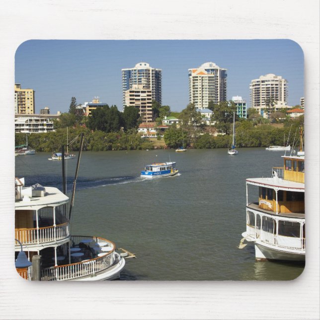 Paddle Steamers, Brisbane River, Brisbane, Mouse Pad (Front)