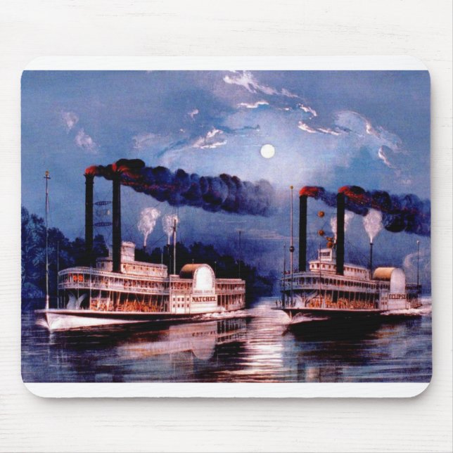 Paddle steamers mouse pad (Front)