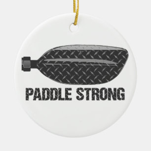 Paddle Strong Ceramic Ornament