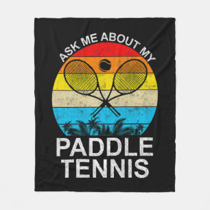 Paddle Tennis Table Tennis Professional Player Tea Fleece Blanket
