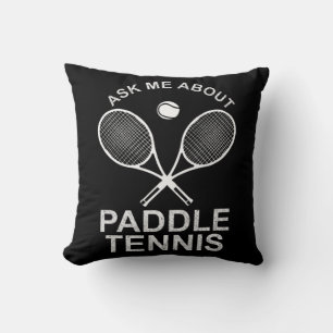 Paddle Tennis Table Tennis Professional Player Tea Throw Pillow