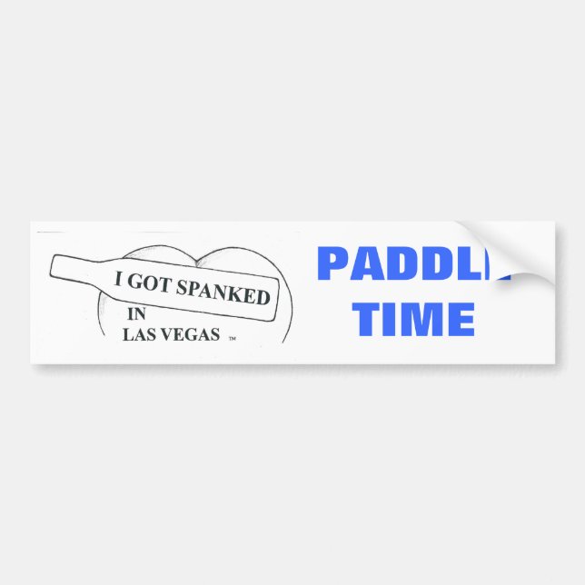 PADDLE TIME BUMPER STICKER (Front)