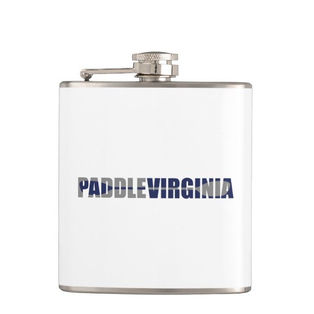 Paddle Virginia Kayaking Hip Flask (Front)