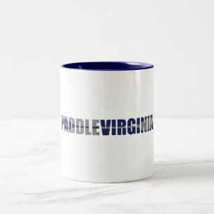 Paddle Virginia Kayaking Two-Tone Coffee Mug
