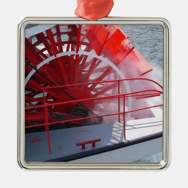 Paddle Wheel Metal Ornament (Front)