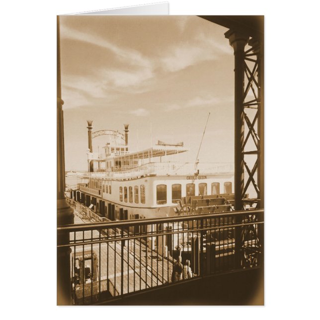 Paddle Wheeler on River (Front)