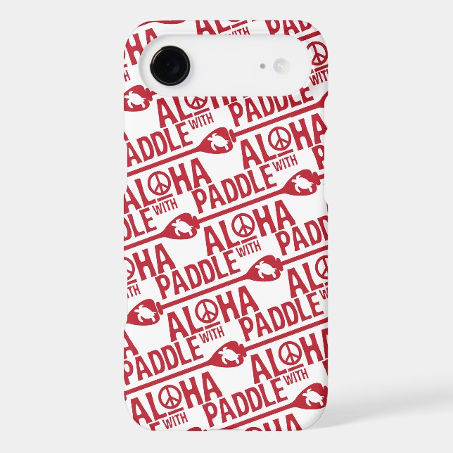 Paddle with Aloha iPhone Case (Back)