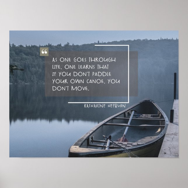 Paddle Your Own Canoe Poster (Front)