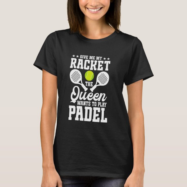 Paddleball Player Tournament Game Fan Racket Lover T-Shirt (Front)